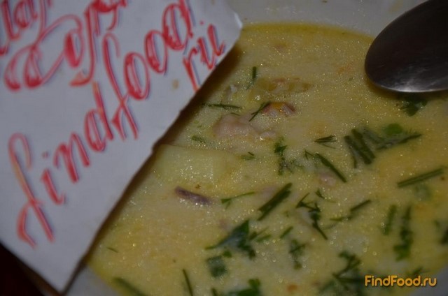 Сырный гречневый суп с курицей рецепт с фото 10-го шага 
