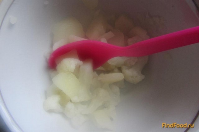 Детское пюре из цветной капусты и картофеля рецепт с фото 5-го шага 