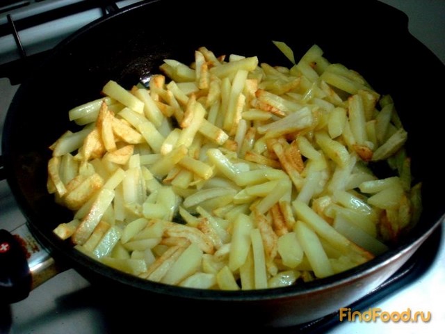 Жареный картофель рецепт с фото 8-го шага 