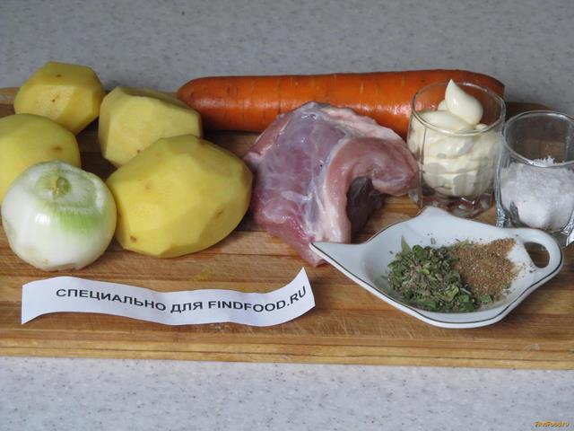 Картофель запеченный в духовке рецепт с фото 1-го шага 