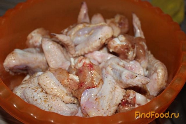 Куриные крылышки с карри рецепт с фото 3-го шага 