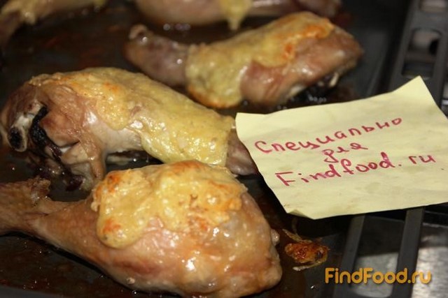 Куриные голени с сыром и чесноком рецепт с фото 6-го шага 