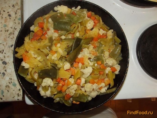 Овощное рагу с капустой рецепт с фото 5-го шага 