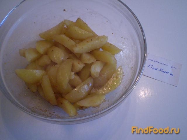 Картофель запеченный в соевом соусе с горчицей рецепт с фото 5-го шага 