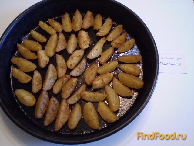 Картофель запеченный в соевом соусе с горчицей рецепт с фото 7-го шага 