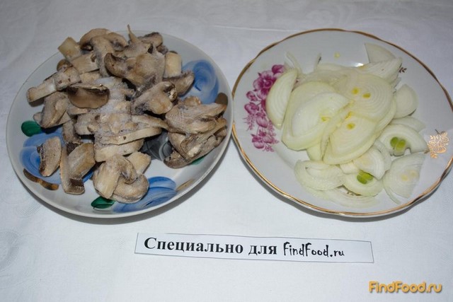 Кукурузная каша со сливочно-грибной подливой рецепт с фото 5-го шага 