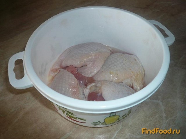 Куриные бедра запечённые с гречневой кашей рецепт с фото 2-го шага 