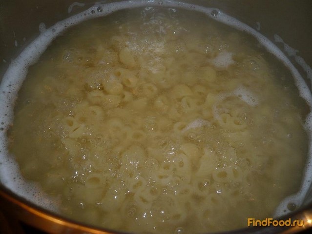 Постные макароны со стручковой фасолью и грибами рецепт с фото 3-го шага 