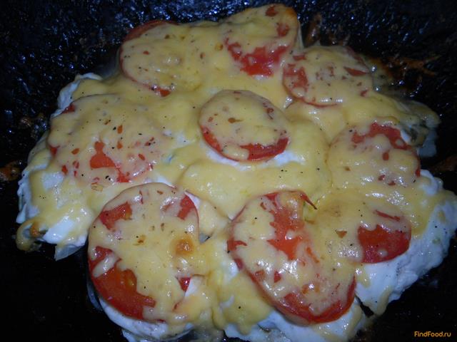 Куриная грудка запеченная с помидорами и сыром рецепт с фото 8-го шага 