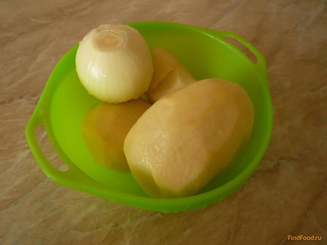 Картофель с луком и укропом рецепт с фото 1-го шага 