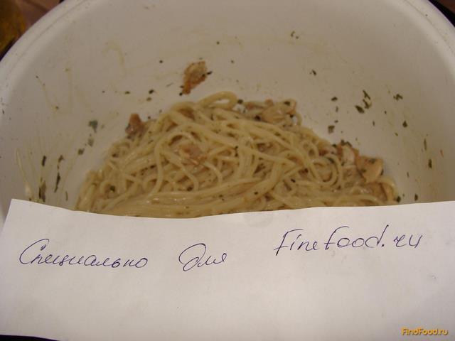 Спагетти с грибным соусом рецепт с фото 6-го шага 