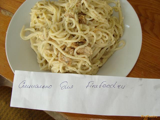 Спагетти с грибным соусом рецепт с фото 7-го шага 