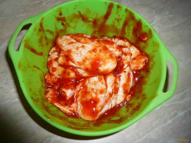 Крылышки в томатном соусе и картофель на гарнир рецепт с фото 4-го шага 