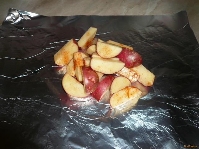 Крылышки в томатном соусе и картофель на гарнир рецепт с фото 9-го шага 