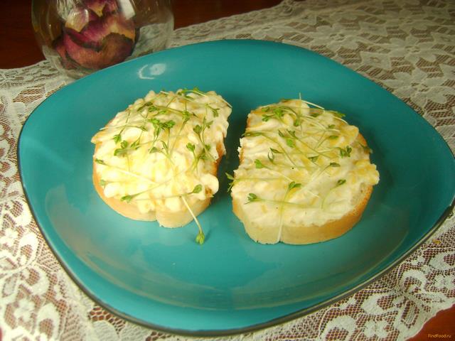 Горячие бутерброды с творогом и кресс-салатом рецепт с фото 8-го шага 