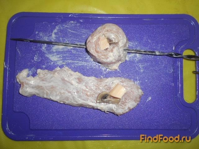 Куриные вертуны с сыром и грибами рецепт с фото 7-го шага 