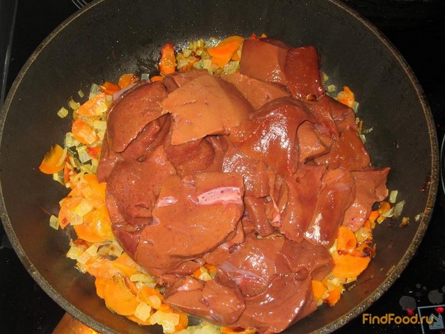 Паштет из печени с морковью и луком рецепт с фото 3-го шага 