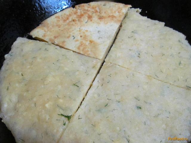 Сырные лепешки с укропом рецепт с фото 5-го шага 