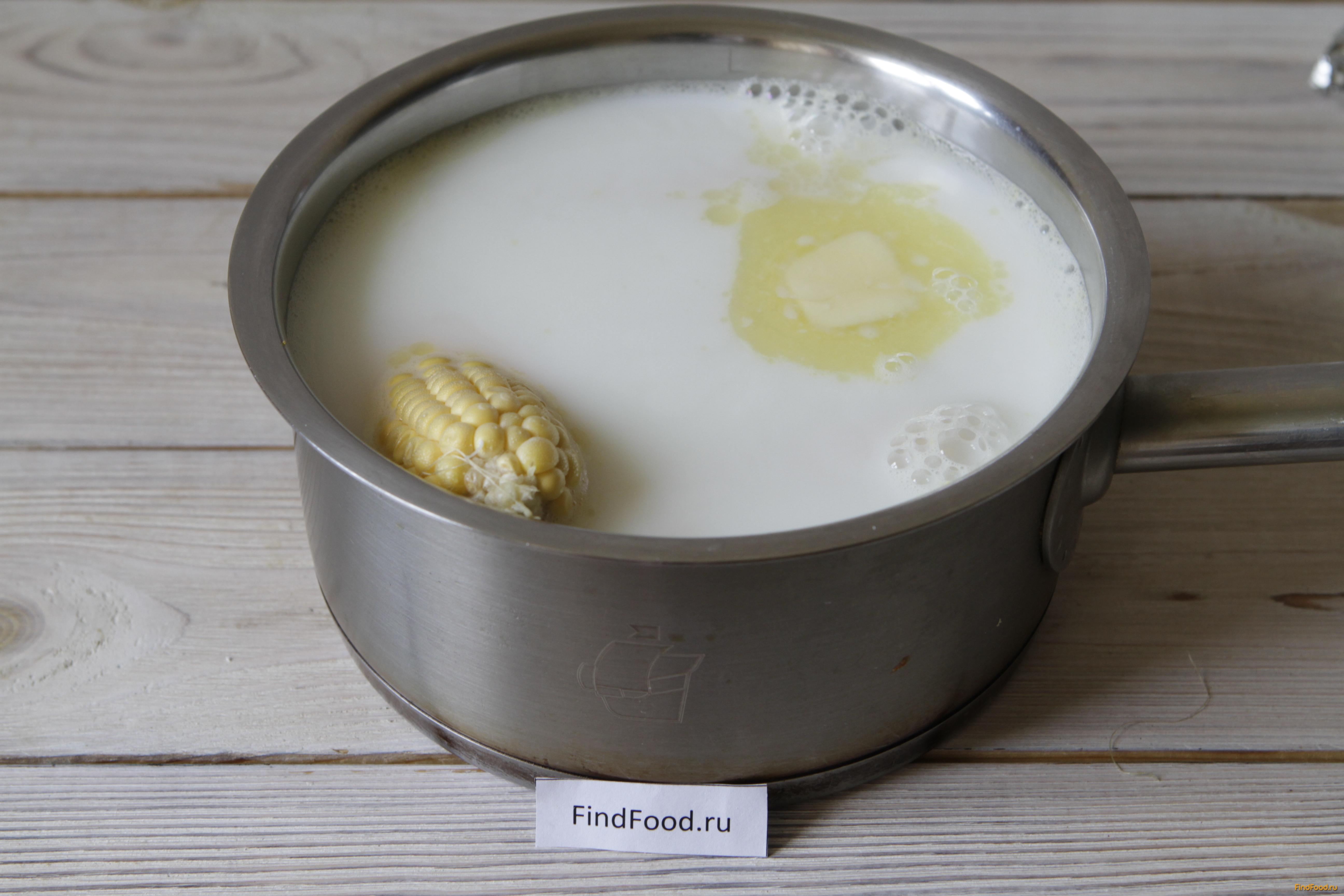 Кукуруза вареная с молоком и сливочным маслом рецепт с фото 4-го шага 
