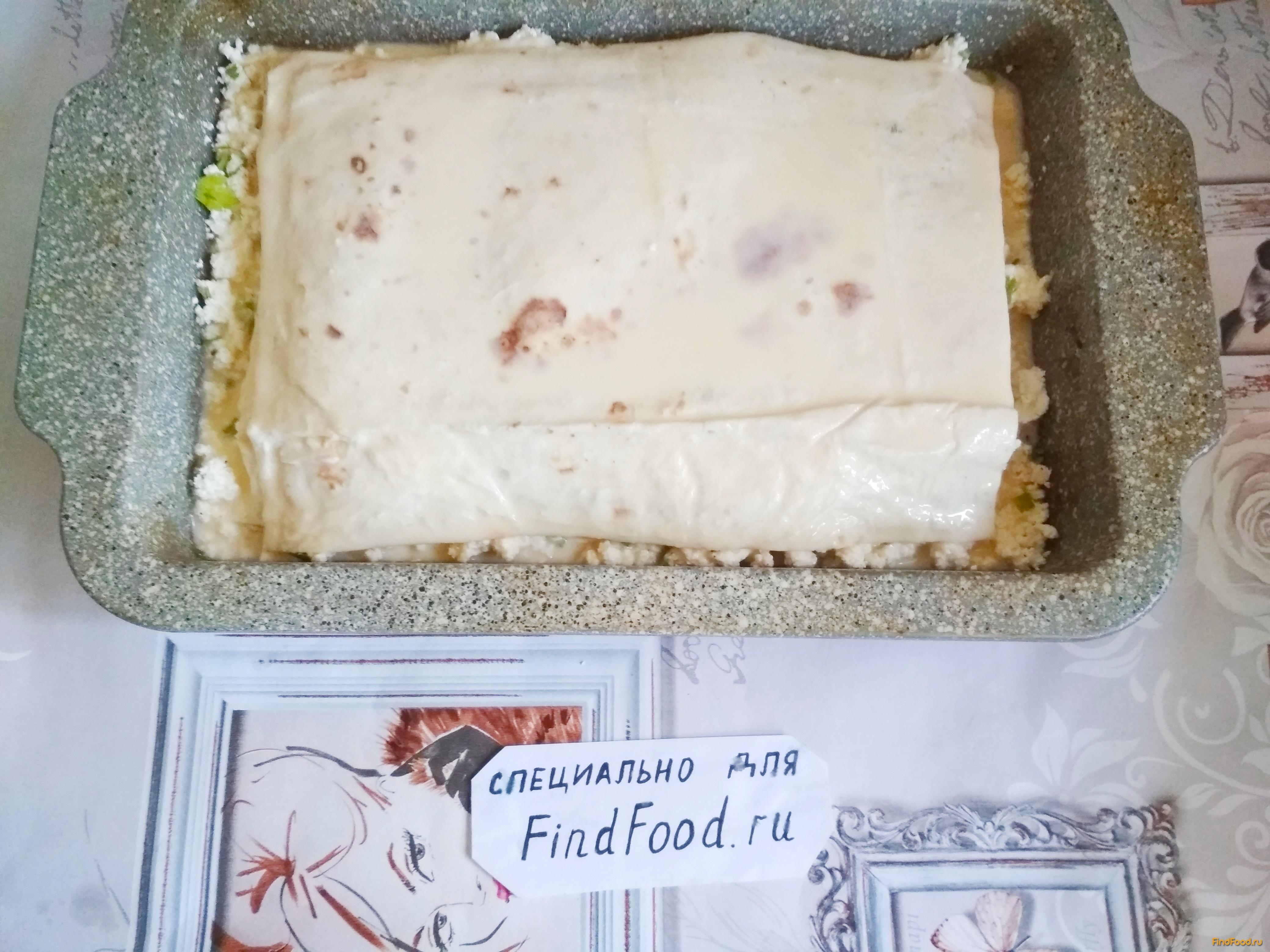Пирог из лаваша с творогом рецепт с фото 8-го шага 