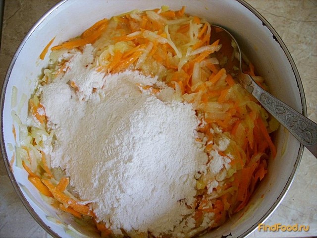 Оладьи из кабачков с морковью рецепт с фото 4-го шага 