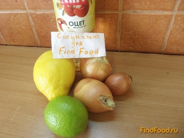 Лук маринованный в лимонном соке рецепт с фото 1-го шага 