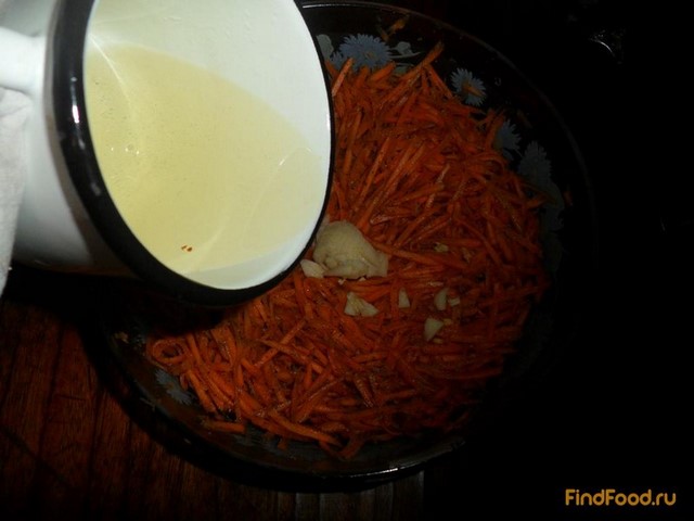 Морковь по-корейски без красного перца рецепт с фото 6-го шага 