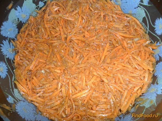 Морковь по-корейски без красного перца рецепт с фото 7-го шага 