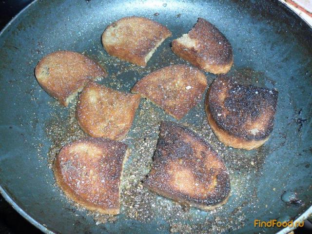 Соленые гренки с хлеба с отрубями рецепт с фото 5-го шага 