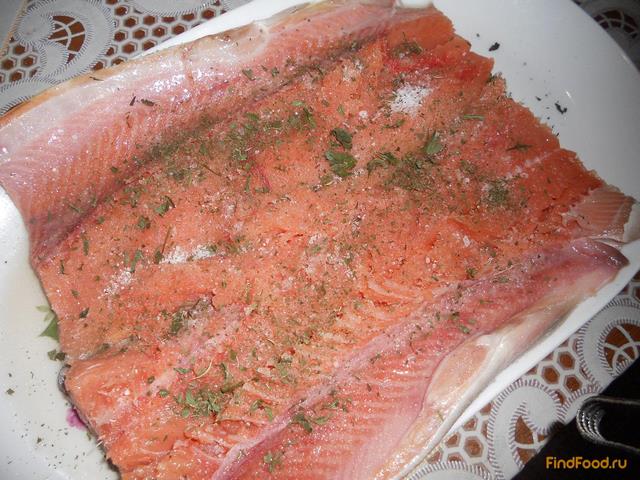 Рыба соленая с пряными травами рецепт с фото 4-го шага 