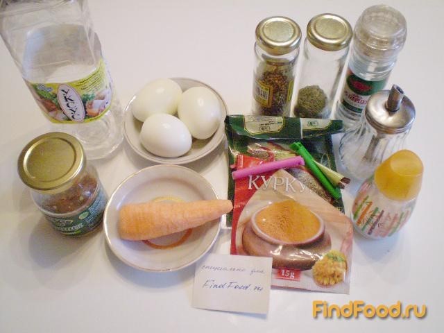 Канапе с маринованными яйцами и морковью рецепт с фото 1-го шага 